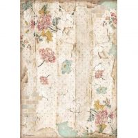 Stamperia A4 Rice Paper - Alice wall texture (DFSA4603)