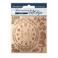 Stamperia Decorative chips - Alice clock (SCB74)
