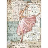 Stamperia A4 Rice Paper - Passion dancer (DFSA4543)