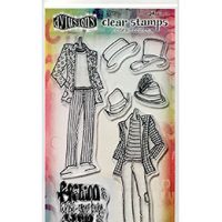 Dylusions Couture Stamp Set - Man About Town, Duo (DYB78371)