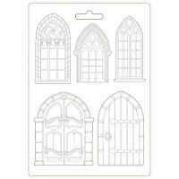 Stamperia Soft Mould A4 - Sleeping Beauty doors and windows (K3PTA498)
