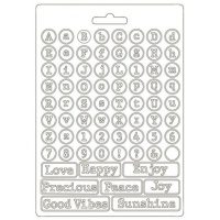 Stamperia Soft Mould A5 - Romantic Christmas letters (K3PTA597)