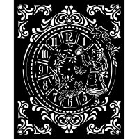 Stamperia Thick stencil - Alice clock (KSTD090)