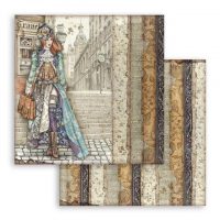 Stamperia Scrapbooking 12"x12" Double face sheet - Lady Vagabond (SBB762)