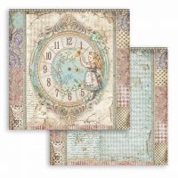 Stamperia Scrapbooking 12"x12" Double face sheet - Clock (SBB815)