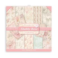 Stamperia Scrapbooking Pad 10 sheets 12" x 12" - Shabby Rose (SBBL12)