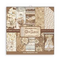 Stamperia Scrapbooking Pad 10 sheets 12" x 12" - Old Lace (SBBL32)
