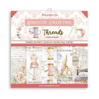 Stamperia Scrapbooking Pad 10 sheets 12" x 12" - Romantic Threads (SBBL88)