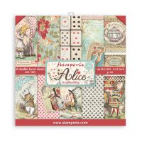 Stamperia Scrapbooking Pad 10 sheets 8" x 8" - Alice (SBBS01)