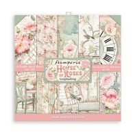 Stamperia Scrapbooking Pad 10 sheets 8" x 8" - House of Roses (SBBS08)