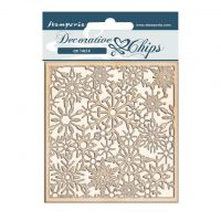 Stamperia Decorative chips - Winter Tales snowflakes (SCB64)