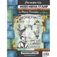 Stamperia Mixed Media Stamp - Capture the moment (WTKAT05)