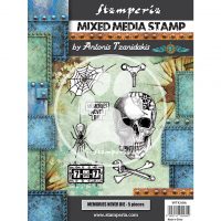 Stamperia Mixed Media Stamp - Memories never die (WTKAT06)