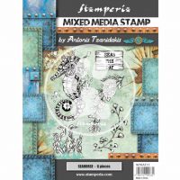 Stamperia Mixed Media Stamp - Sea World seahorse (WTKAT11)