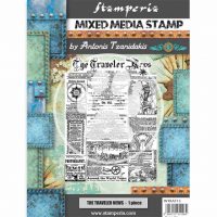 Stamperia Mixed Media Stamp - Sir Vagabond The traveler news (WTKAT13)