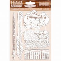 Stamperia HD Natural Rubber Stamp - Calligraphy (WTKCC187)