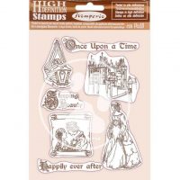 Stamperia HD Natural Rubber Stamp - Sleeping Beauty Once Upon a Time (WTKCC201)