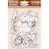 Stamperia HD Natural Rubber Stamp - Nests (WTKCC63)