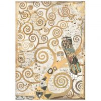 Stamperia A4 Rice paper packed - Klimt from the Tree of Life (DFSA4636)