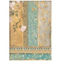 Stamperia A4 Rice paper packed - Klimt Gold Ornaments (DFSA4638)