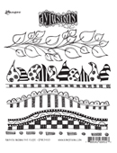 Dylusions Cling Stamp - Further around the edge (DYR34513)