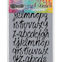 Dylusions Stencil - Modern Script - Small  (DYS55624)