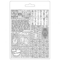 Stamperia Soft Mould A5 - Alchemy patchwork (K3PTA5607)