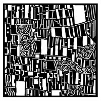 Stamperia Thick stencil - Klimt square pattern (KSTDQ64)