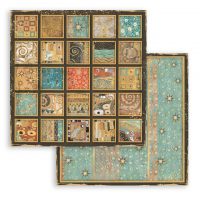 Stamperia Scrapbooking 12"x12" Double face sheet - Klimt square textures (SBB838)