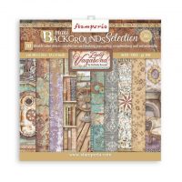 Stamperia Scrapbooking Pad 10 sheets 12" x 12" Maxi Background selection - Lady Vagabond Lifestyle (SBBL100)