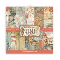Stamperia Scrapbooking Pad 10 sheets 12" x 12" - Time is an Illusion (SBBL33)