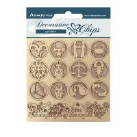 Stamperia Decorative chips - Alchemy symbols (SCB114)