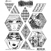Dylusions Cling Stamp - Quiltalicious (DYR76810)