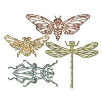 Sizzix Thinlits Die Set 4PK - Geo Insects by Tim Holtz (664180)