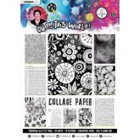 Studio Light - Art by Marlene - NR. 15 - Black and White Collage Paper (ABMPP15)