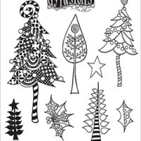 Dylusions Cling Stamp - Wood for the Trees (DYR65258)