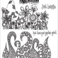 Dylusions Cling Stamp - Just Breathe (DYR66972)
