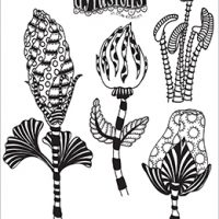 Dylusions Cling Stamp - Glorious Blooms (DYR69034)