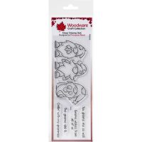 Creative Expressions - Woodware - 3 Gnomes - Clear Stamp 8" x 2.6" (FRS406)