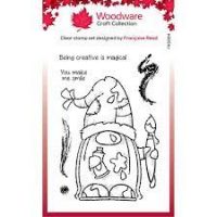 Creative Expressions - Woodware - Arty Gnome - Clear Stamp 4" x 6" (FRS884)