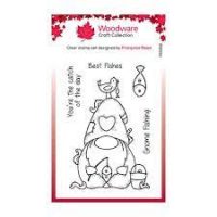 Creative Expressions - Woodware - Fishing Gnome - Clear Stamp 4" x 6" (FRS888)
