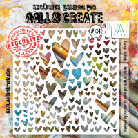 AALL and Create - Stencil - #134 - Hearts