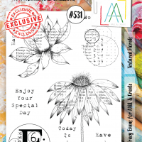 AALL and Create - Stamp - #531 - Textured Florals