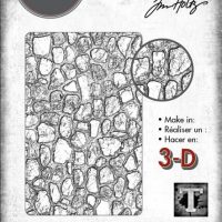 Sizzix 3D Texture Fades Embossing Folder - Mini Cobblestone by Tim Holtz (665461)