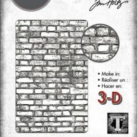 Sizzix 3D Texture Fades Embossing Folder - Mini Brickwork by Tim Holtz (665462)