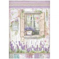 Stamperia A4 Rice Paper - Provence window (DFSA4673)