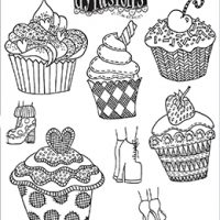 Dylusions Cling Stamps - Eat Me (DYR80237)