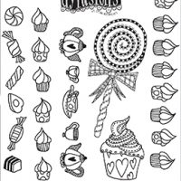 Dylusions Cling Stamps - Tea Time Treats (DYR80282)