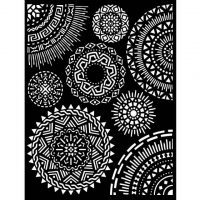 Stamperia Thick stencil  - Savana tribal circles (KSTD100)
