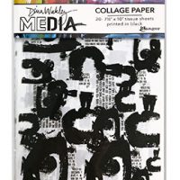 Dina Wakley MEDIA Collage Paper - Painted Marks (MDA77879)